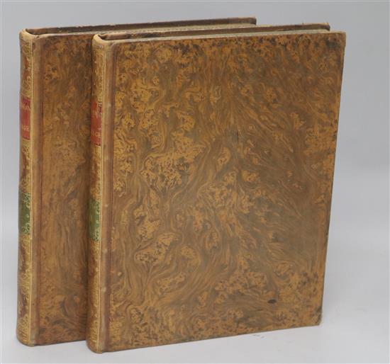 Sparrman Anders - A Voyage to the Cape of Good Hope, 2 vols, 1st English edition, quarto, burred calf,
